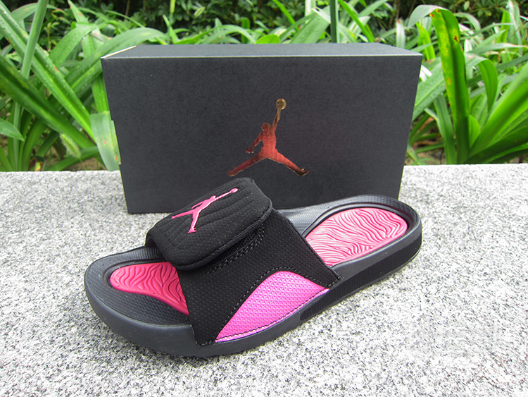 Women Jordan Hydro V Retro Black Pink - Click Image to Close